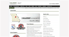 Desktop Screenshot of callawaysheriff.org