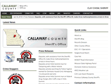 Tablet Screenshot of callawaysheriff.org